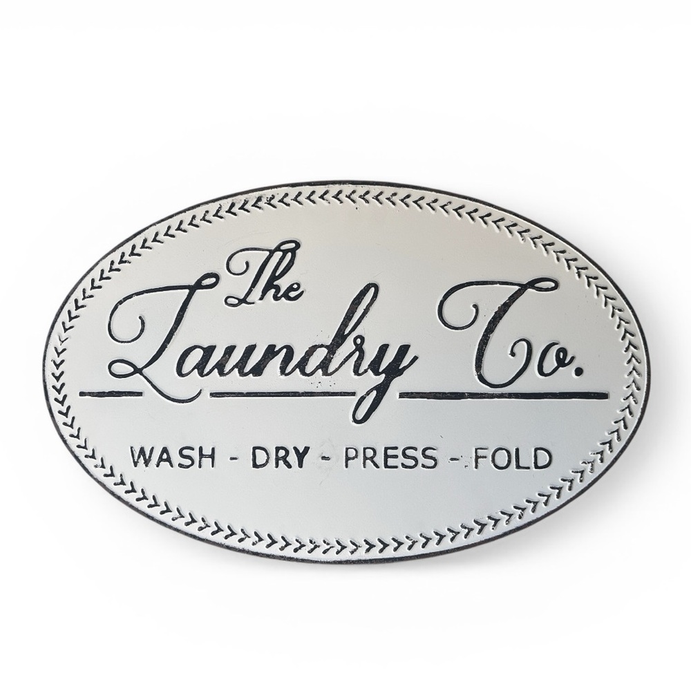 Laundry Room Metal Wall Sign Farmhouse